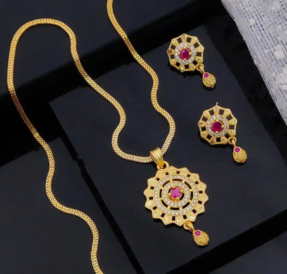 NARRI PENDAL SET (WITHE EARRING)