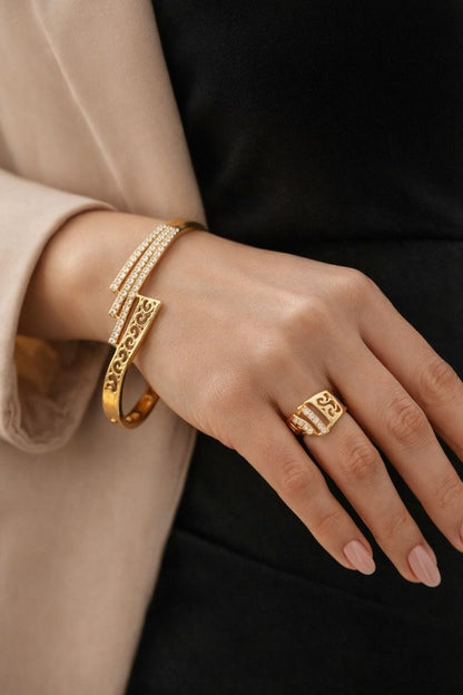 Nitya Bracelet With Ring