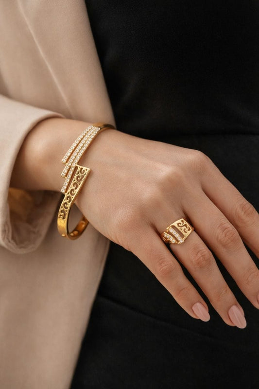 Nitya Bracelet With Ring