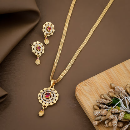 NARRI PENDAL SET (WITHE EARRING)