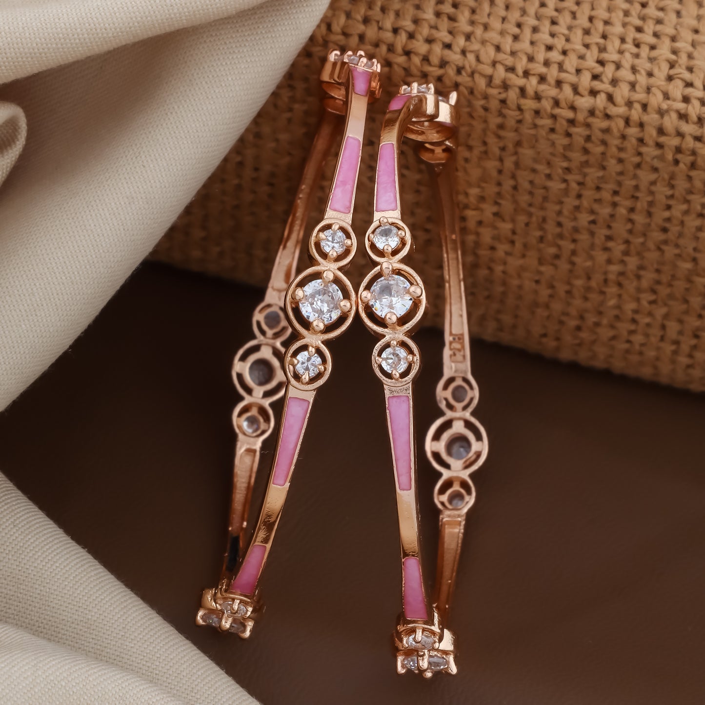 Veena Bangles (Rose Gold )
