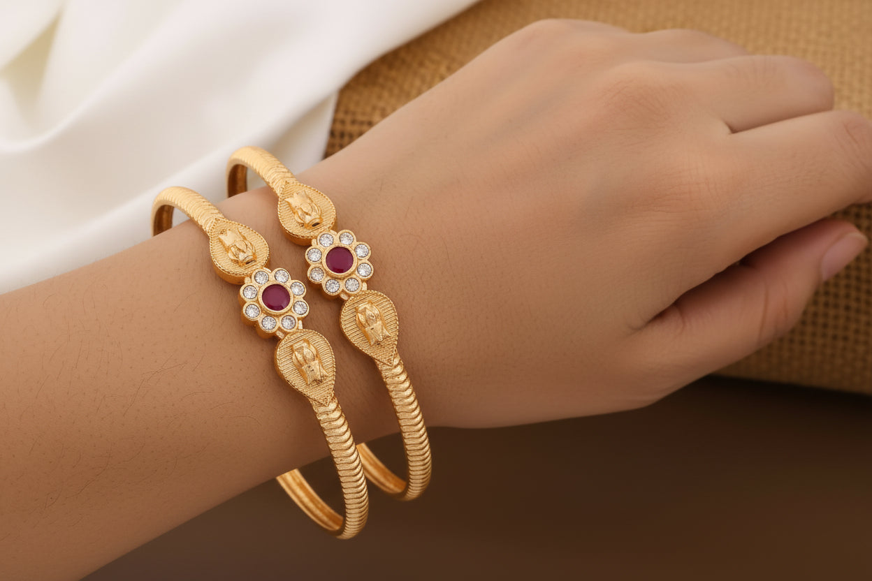 Lakshmi Bangles Set (1 Pair)