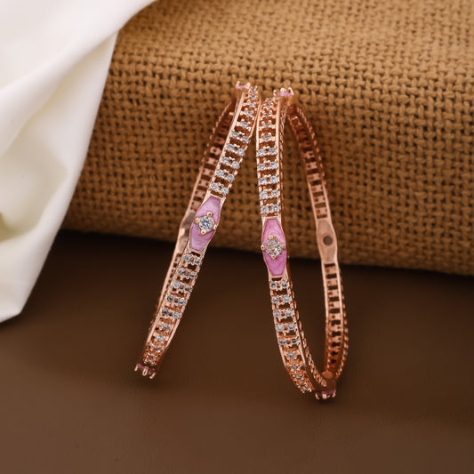 Ananya Bangles Rose Gold
