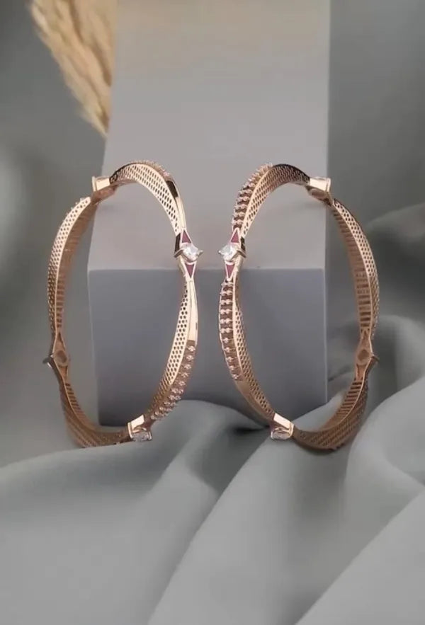 Ananya Bangles Rose Gold