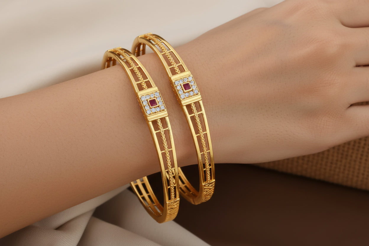 Premium Artificial Brass Bangles 
